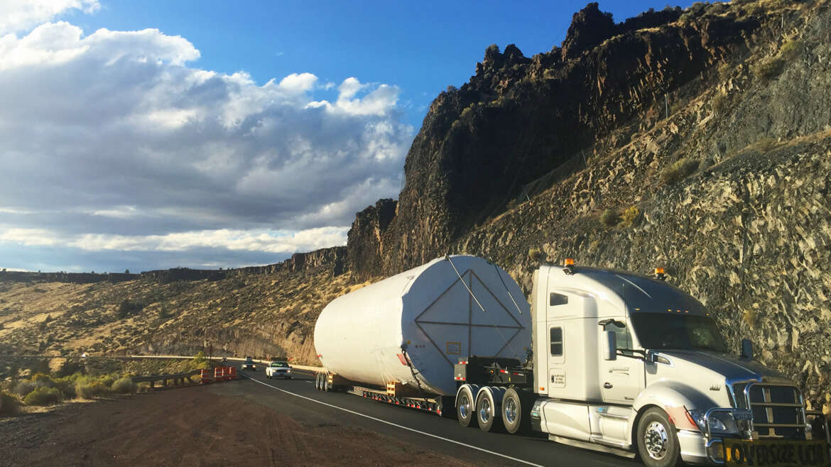 Transport of brewery equipment to Bend