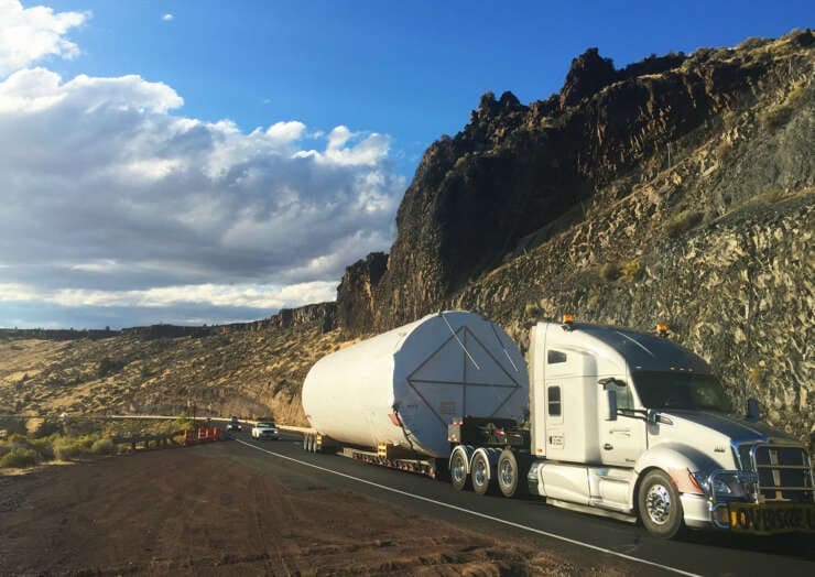 Transport of brewery equipment to Mayaguez