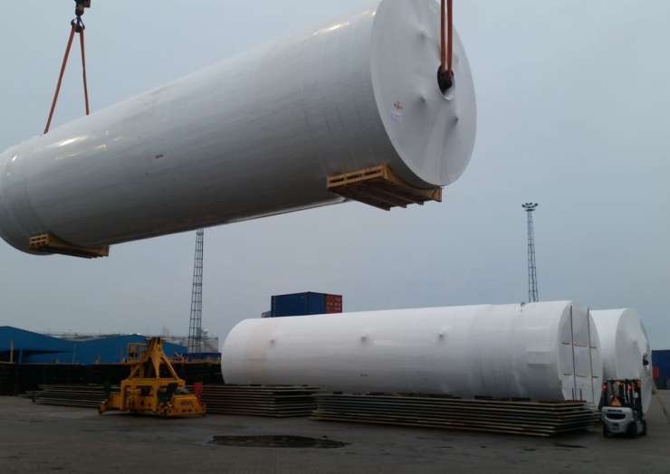 Transport of brewery equipment to Mayaguez